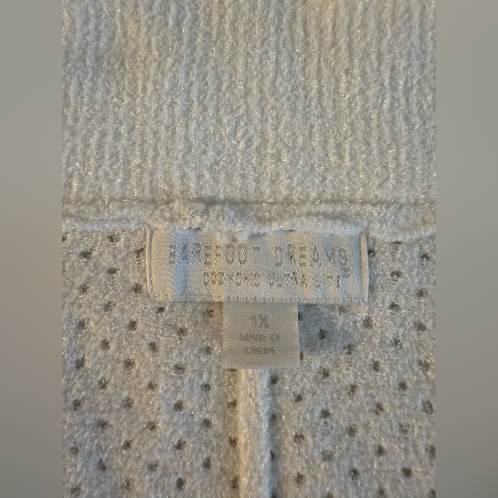 Barefoot Dreams Cozy Chic Ultra Lite Poutelle white cardigan size xl nwot - Picture 8 of 11